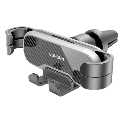 80539 - Soporte para Teléfono Automotriz / Rejilla de Ventilación / Rotación 360° / Tecnología Gravity Drive / 5 Puntos de Sujeción / Ancho 65-80 mm