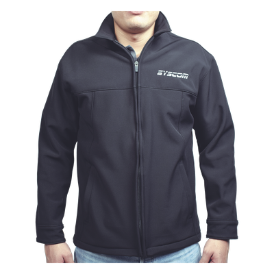CHAMSYSHNS - Chamarra para Caballero / Poliéster Dry Fit / Impermeable / Corte Regular / Sin Capucha / Talla Chica