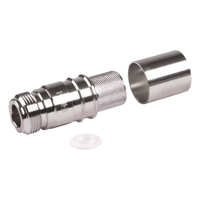 EZ-600-NF-X - Conector Coaxial N Hembra / Plegable / Pin Cautivo Sin Soldadura / 50 Ohm / Para Cable LMR600-LP600