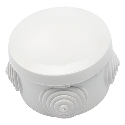 PST-C70-ER - Caja de Derivación Circular / 4 Glándulas de Goma Ajustables / IP55 / -40 a 120°C / 70 mm Diámetro x 48 mm Alto