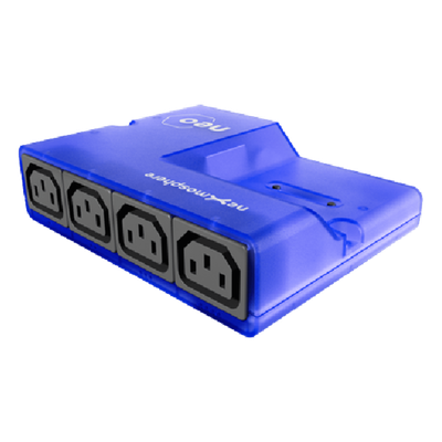 NEO-340 - Controlador de Potencia / 4 Salidas C13 / Medición Individual V/A/W/kWh / 4 Puertos X-Talk / USB-C API Serial / 10A Máx / 100-240 VAC