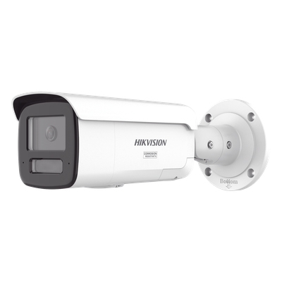 DS-2CD2T47G3-LIY - Bala IP 4 Megapixel / Lente 4 mm / 60 mts IR + Luz Blanca / Exterior IP67 / WDR 130 dB / ACUSENSE 3.0 / Metal / NEMA 4X / ACUSEEK