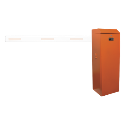 XBF-3000-LN - Barrera vehicular izquierda / Soporta brazo de hasta 3 m / Apertura en 1.5 s /Final de carrera ajustable por programación / Movimiento fluido / Diseño elegante color naranja