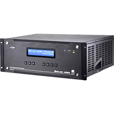 VW1608 - Procesador de Video Wall / 16 Entradas HDMI / 8 Salidas HDMI / True 4K@60Hz / Chasis 4U / FPGA / Redundancia Dual / Expansión 24 Displays