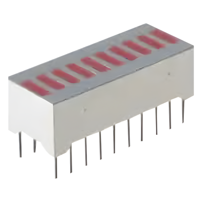 1080-1184-ND - Barra Gráfica de 10 segmentos LED Rojos tipo LTA-1000