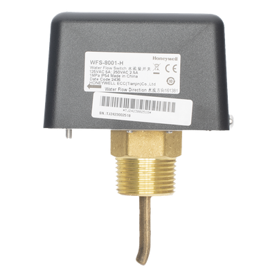 WFS-8001-H - Interruptor de Flujo de Agua / Salida SPDT / Paleta de Acero Inoxidable / Presión 1 MPa (10 bar) / IP54 / Temperatura -20°C a 110°C