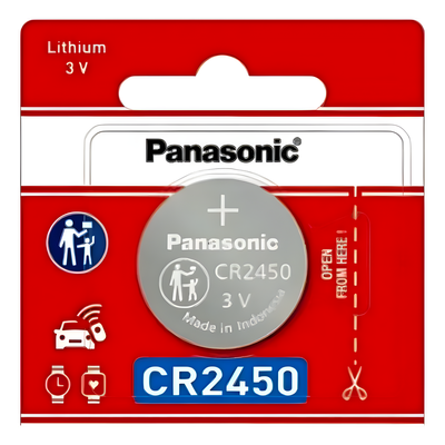 CR2450PL - Batería de Litio Tipo Moneda / 3V / 620 mAh / CR2450 / 10 Años Vida Útil