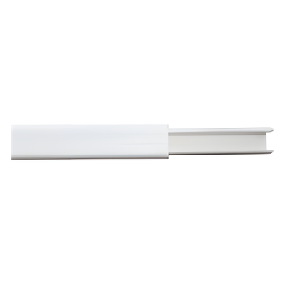 TMK-0812 - Canaleta de PVC / 12 x 8 mm / 2 m / Autoextinguible / Blanco / -20°C a +85°C