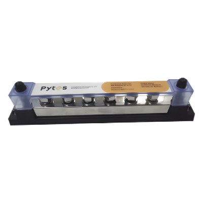 BUSBAR600A - Bloque de Terminales / 6 Líneas / 600 A / 52 VDC o 300 VAC / Cobre Estañado 8x25 mm / IP con Cubierta
