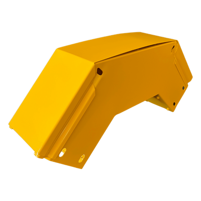 CHFBVE904X4R8EPK - Curva Vertical Exterior / 90° / Aluminio 4" x 4" / Radio 8" / Epóxico Amarillo / IP para Exteriores