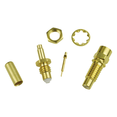 90F2590 - Conector Jack SMC / Anillo Plegable / Cable RG-316 / Montaje en Chasis