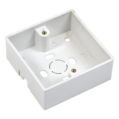 PRO802-BOX - Caja de Montaje para Botón de Salida / 86 x 86 mm / Profundidad 25 mm / Plástico ABS / 0.05 kg