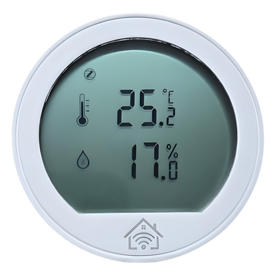 SHTHZ101 - Sensor de temperatura y humedad / Pantalla LCD / ZigBee 2.4 GHz / -20°C a 60°C / 0-100% HR / CR2430