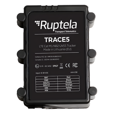 TRACE-5-PLUS - Localizador Vehicular 2G y 4G IP67 / Rastreo / Conducción eficiente / Deteccion de Jammer / Ideal para motocicletas / Apagado remoto