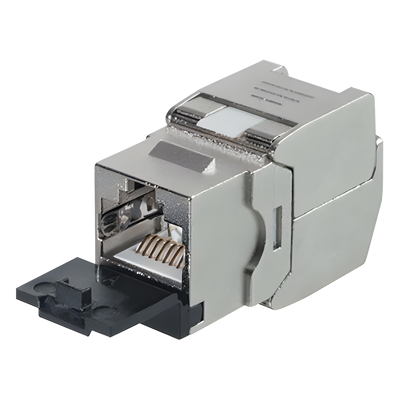 LPKJHC6A - Módulo Jack Keystone / STP Blindado / CAT6A / Toolless / 10GbE / Tapa Protectora