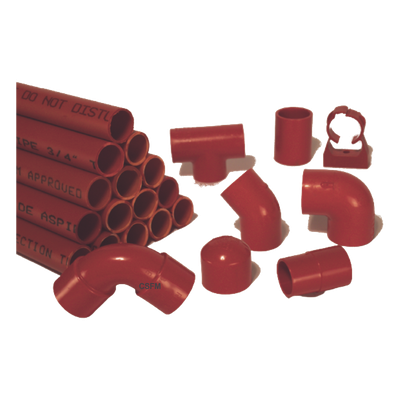 REDPIPE-KIT - Kit de Tubería para Muestreo de Aire / UL Listado / Clasificación Plenum / 2,500 sq.ft. / 96 pies de Tubo / NFPA Impreso