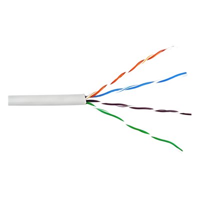 6360-1101/1000 - Bobina de Cable UTP Cat6 / 305 m (1000 pies) / Cobre Sólido 23 AWG / Riser CMR / Blanco / 400 MHz / UL, RoHS
