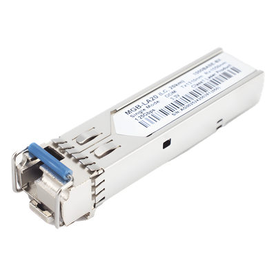 MGB-LA20 - Transceptor WDM SFP / 1G LC / Mono Modo / 20 km / 1310nm TX 1550nm RX / 66 pies