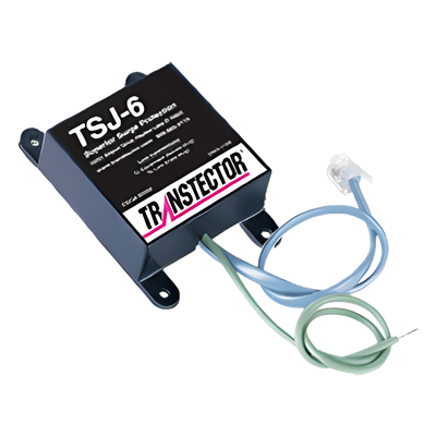 TSJ-6A - Protector de Línea Telefónica / SASD / RJ-11 / 160V / Bidireccional / <5ns / 2.2 x 2.2 x 0.89 in