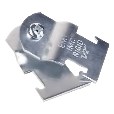 PST-SC-150 - Abrazadera Unicanal / 1 1/2" (38 mm) / Galvanizada / Espesor 1.5 mm / Tornillo 1/4" x 1" / Diámetro Exterior 48.2 mm