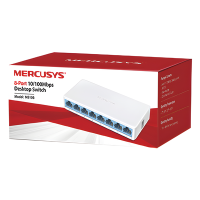 MS108 - Mercusys MS108 Dispositivo de redes No administrado 8 Fast Ethernet (10/100)