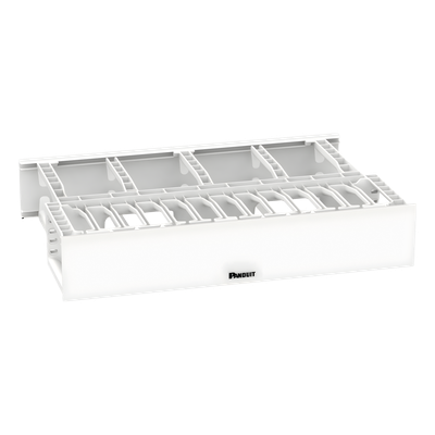 NM2WH - Organizador de Cables Horizontal / Alta Densidad / Doble Frontal y Posterior / Rack 19 in / 2UR / Categoría 6 y 10G