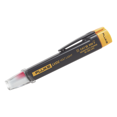 LVD2 - Detector de Voltaje Sin Contacto / CAT IV 600 VCA / Rango 90-600 VCA / Doble Nivel Proximidad y Contacto / Linterna LED 100,000 h / -0°C a 50°C