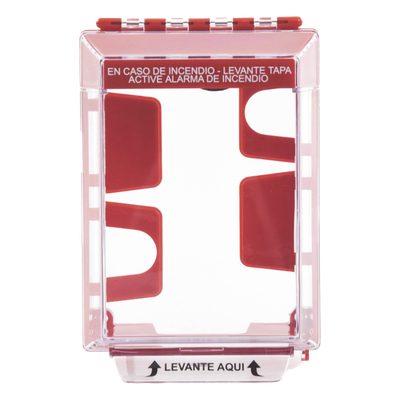 STI-14220FR-ES - Cubierta Protectora Transparente / Bajo Perfil / Notificación Audible y Visible 105 dB / Estabilizado UV / Rango -40 a 121°C (-40 a 250°F) / ADA