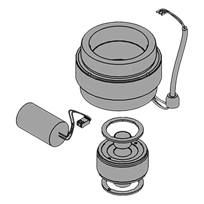 63003161 - Estator para operador de puerta / Condensador 18 µF integrado / Compatible FAAC 844 / 230V AC / Uso residencial y comercial