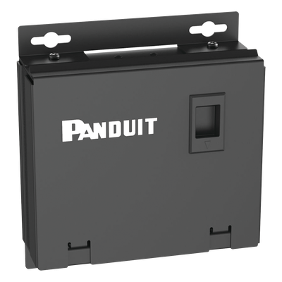 CPB6BL - Caja de Consolidación / 6 Puertos Mini-Com / Acero / 7 x 7 x 2.5 in / Montaje Piso-Pared-Techo / Negro