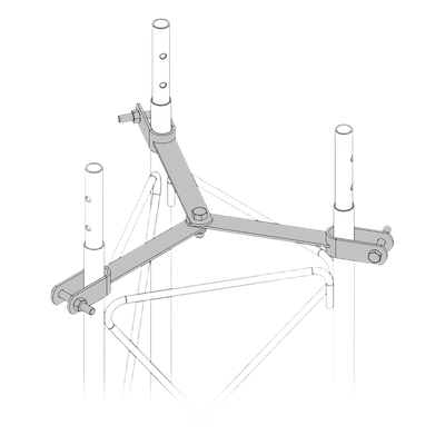 SJB-90G - Brida de Sujeción para Retenida / Acero Galvanizado en Caliente / Compatible STZ90G / Norma NMX-H-004