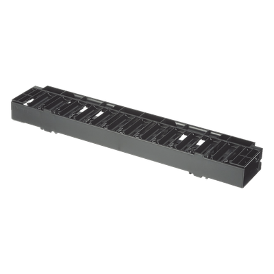 NCMHF1 - Organizador de Cables Horizontal / 1UR / Rack 19in (483mm) / Frontal / ABS / Cat6 y 10G