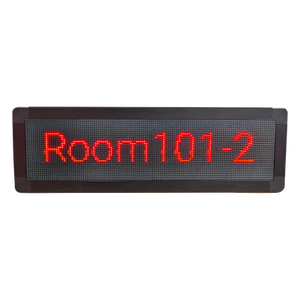 CMD-01 - Pantalla LED de Pasillo / Doble Cara / Matriz 128×32 / Indicadores RGB / PoE / SIP / Montaje en Pared
