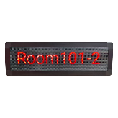CMD-01 - Pantalla LED de Pasillo / Doble Cara / Matriz 128×32 / Indicadores RGB / PoE / SIP / Montaje en Pared