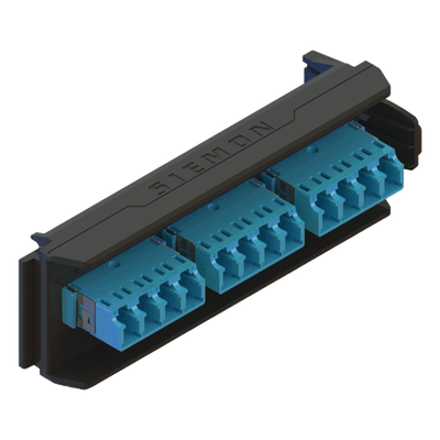 LVA12-LCU-BC-A - Placa Acopladora / 6 Conectores Dúplex LC/UPC / 12 Fibras Monomodo / Sin Shutter / Compatible LightVerse Core, Plus y Pro