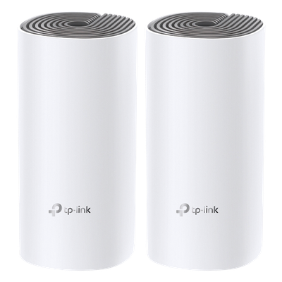 DECOE4-2PACK - TP-Link Deco E4 (2-pack) sistemas wi-fi mesh (wi-fi en malla) Sistema de malla Blanco, Gris LAN, WLAN Interno