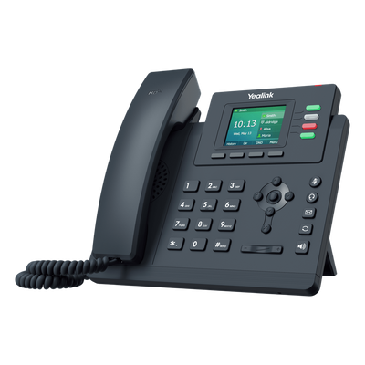 SIP-T33G - Teléfono IP / 4 Líneas SIP / Pantalla LCD 2.4" / Dual Gigabit Ethernet / PoE / Conferencia 5 Participantes