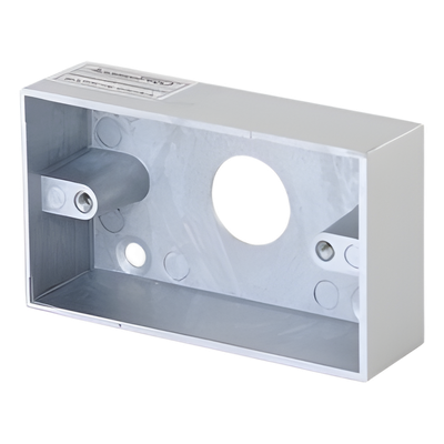 PRO800-BOX - Caja de Montaje para Botón de Salida / Aleación de Zinc Cromada / Superficie / 85 x 50 x 25 mm