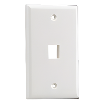 NK1FNEI - Placa de Pared Vertical / 1 Puerto Keystone / ABS / 69.8 x 114.3 mm (2.75 x 4.5 in) / Marfil