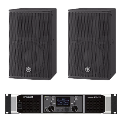 CHR10KIT/PX - Kit de Refuerzo Sonoro / 2 Bocinas Pasivas 2 Vías 10" / Amplificador Clase D 800W a 4Ω / Respuesta 55Hz-20kHz / 32.8ft-65.6ft Cobertura