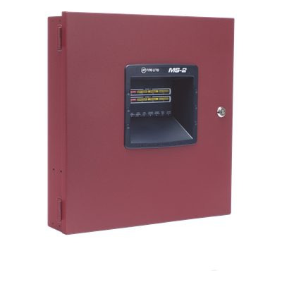 MS-2 - Panel de control de alarma contra incendio convencional / 2 zonas IDC Clase B / 1 NAC 24 Vcc 2.5 A / 2 relevadores / Compatible serie i3