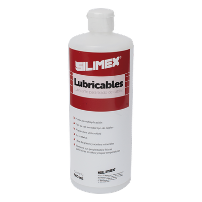 LUBRICABLES-1/2LT - Lubricante Dieléctrico / 1/2 Litro / Fórmula No Conductora / Compatible con Cables Eléctricos, Datos y Fibra Óptica / Resistente al Agua / Estabilidad Térmica Extrema