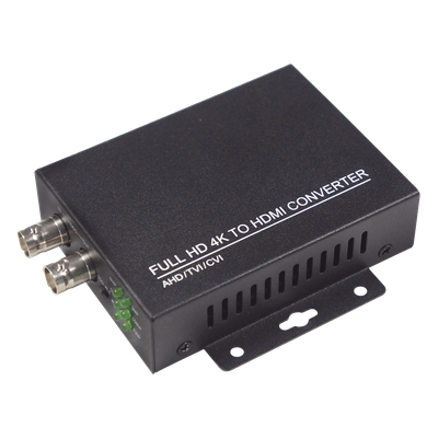 MCVTHD3 - Convertidor de video / CVI TVI AHD CVBS a HDMI / Salida 1080P 60fps / Bucle BNC / Soporte 8MP / Alimentación 5V 1A