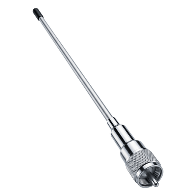 TX-PQ136512-PLSYS - Antena VHF-UHF Marina / 136-512 MHz / 2.1 dBi / 200W / PL-259 Macho / 55.8 cm (22 in) / Omnidireccional 360°