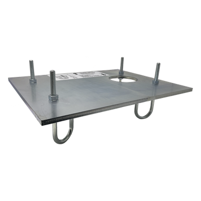 737628 - Placa de cimentación / Fijación antivibración / Compatible FAAC 884 / Refuerzo estructural