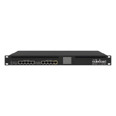 RB3011UIAS-RM - RouterBoard, CPU 2 Núcleos, 10 Puertos Gigabit Ethernet, 1 Puerto SFP, 1 GB Memoria, Licencia Nivel 5, Montaje Rack