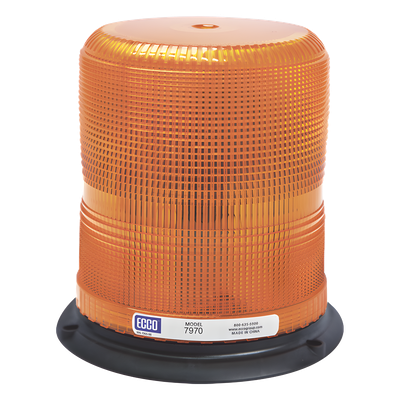 X-7970A - Baliza LED de Emergencia / SAE Clase I / Flash Pulse8 / 12-24 VDC / 120° Ángulo de Visión / IP Sellado