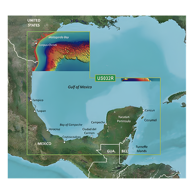 10-C0733-00 - Mapa VUS032R Sur del Golfo de México.