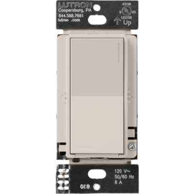 RRST8ANSTP - Interruptor Inteligente On/Off / 8 A Iluminación / 5.8 A Motor / Multiubicación 5 Puntos / LED Ajustable / Acabado Taupe