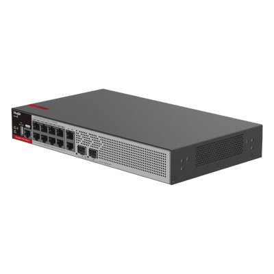 RG-S2915-10GT2MS-P-L - Switch PoE+ Administrable L2+ / 8 Puertos PoE+ Gigabit / 2 Uplink SFP 2.5G / 125W PoE / 30Gbps / 1U